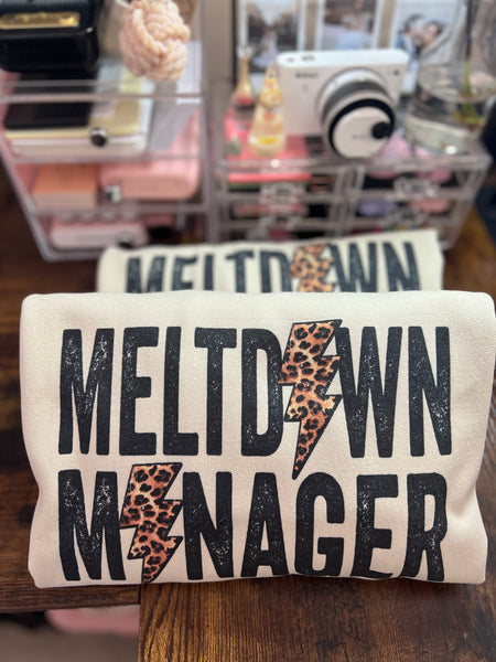 Crewneck Sweater- Meltdown Manager
